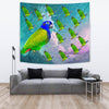 Blue Headed Parrot Print Tapestry-Free Shipping