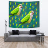 Monk Parakeet Parrot Print Tapestry-Free Shipping