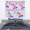 Happy Unicorn Print Tapestry-Free Shipping