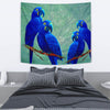 Hyacinth Macaw Parrot Print Tapestry-Free Shipping