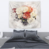 Rose Flower Watercolor Art Print Tapestry-Free Shipping