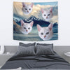 Burmilla Cat On Mountain Print Tapestry-Free Shipping