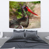 Black Stork Bird Print Tapestry-Free Shipping