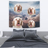 Cute Clumber Spaniel Print Tapestry-Free Shipping