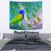 Blue Headed Parrot Print Tapestry-Free Shipping