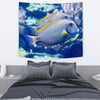 Grey And Yellow Tang Fish Print Tapestry-Free Shipping