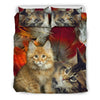 Cute Maine Coon Print Bedding Set- Free Shipping