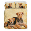 Airedale Terrier Print Bedding Set- Free Shipping