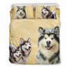 Alaskan Malamute Print Bedding Set- Free Shipping