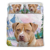 Cute American Staffordshire Terrier Print Bedding Set- Free Shipping