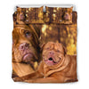 Cute Bordeaux Mastiff Print Bedding Set- Free Shipping