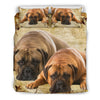 Bullmastiff Dog Print Bedding Set- Free Shipping