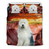 Old English Sheepdog Print Bedding Set- Free Shipping