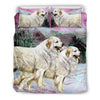 Great Pyrenees Dog Art Print Bedding Set-Free Shipping