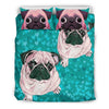 Lovely Pug Dog Art Print Bedding Set-Free Shipping