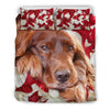 Cute Irish Setter Dog Print Bedding Set- free Shipping