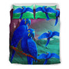 Hyacinth Macaw Parrot Art Print Bedding Set-Free Shipping