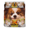 Cute Papillon Dog Print Bedding Set- Free Shipping