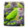 Monk Parakeet Parrot Print Bedding Set-Free Shipping