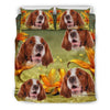 Lovely Irish Red and White Setter Dog Print Bedding Set- Free Shipping