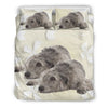 Irish Wolfhound Dog Floral Print Bedding Sets-Free Shipping