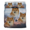 Icelandic Sheepdog Print Bedding Set- Free Shipping