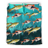 Beautiful Seluang Fish Print Bedding Set-Free Shipping