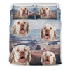 Clumber Spaniel Print Bedding Set- Free Shipping