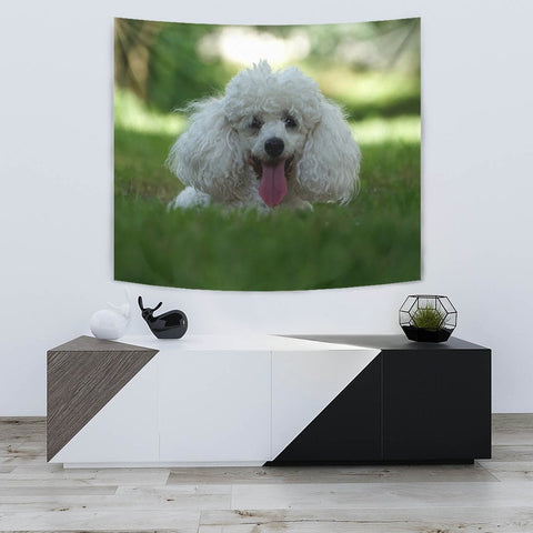 Cute Poodle Puppy Print Tapestry-Free Shipping