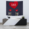 Chartreux Cat Love Print Tapestry-Free Shipping