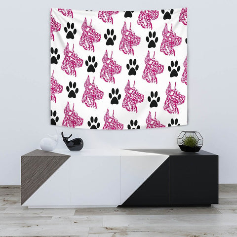 Great Dane Pattern Print Tapestry-Free Shipping