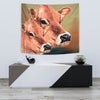 Jersey Cattle (Cow) Print Tapestry-Free Shipping