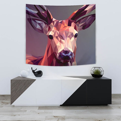 Deer Vector Art Print Tapestry-Free Shipping