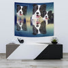 Border Collie Print Tapestry-Free Shipping