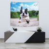 Boston Terrier Running Print Tapestry-Free Shipping