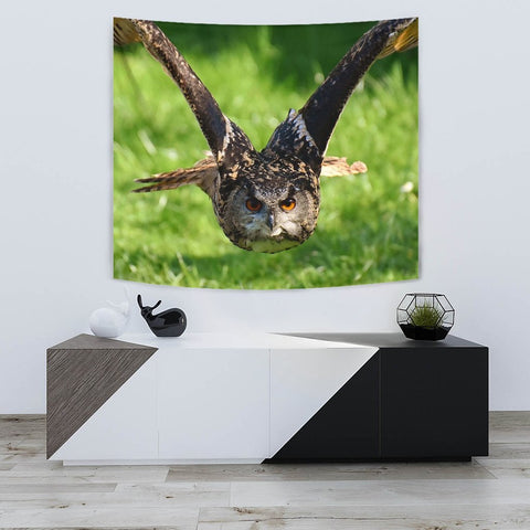 Flying Owl Bird Print Tapestry-Free Shipping