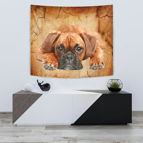 Boxer Dog Print Tapestry-Free Shipping