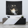 Black Saluki Dog Print Tapestry-Free Shipping