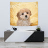 Cavapoo On Yellow Print Tapestry-Free Shipping