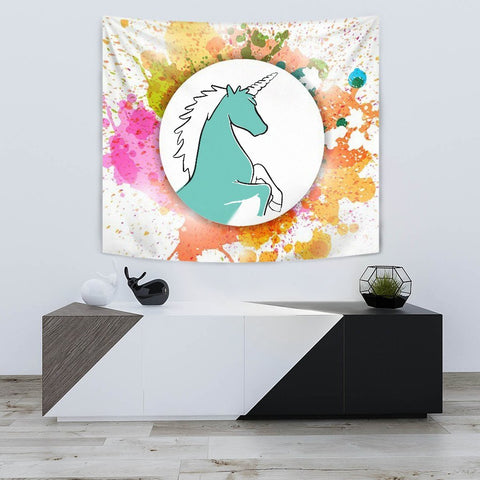 Colorful Unicorn Print Tapestry-Free Shipping