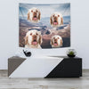 Cute Clumber Spaniel Print Tapestry-Free Shipping