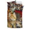 Cute Maine Coon Print Bedding Set- Free Shipping