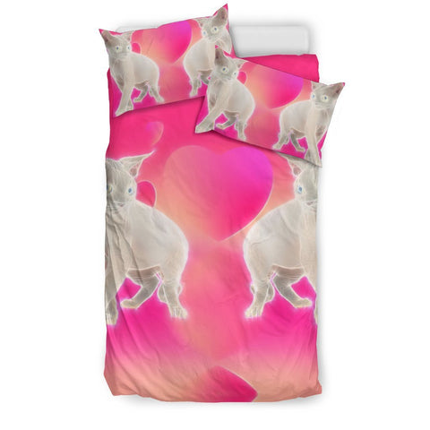 Devon Rex Cat Print Bedding Set-Free Shipping