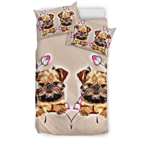 Cute Brussels Griffon Print Bedding Set-Free Shipping