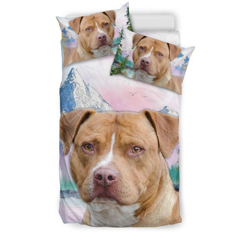 Cute American Staffordshire Terrier Print Bedding Set- Free Shipping