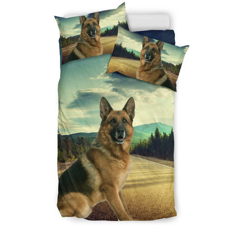 Amazing German Shepherd Print Bedding Set- Free Shipping