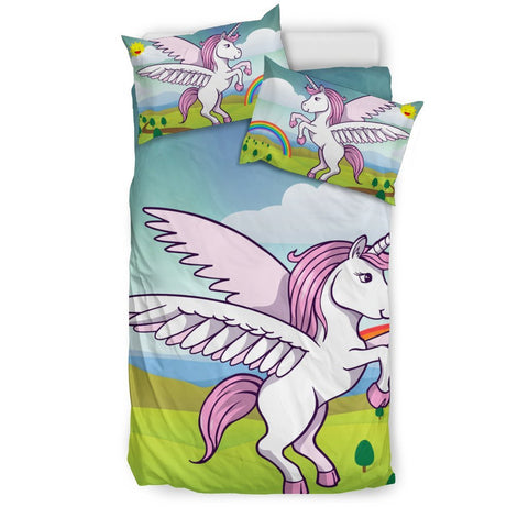 Cute Unicorn Print Bedding Sets-Free Shipping
