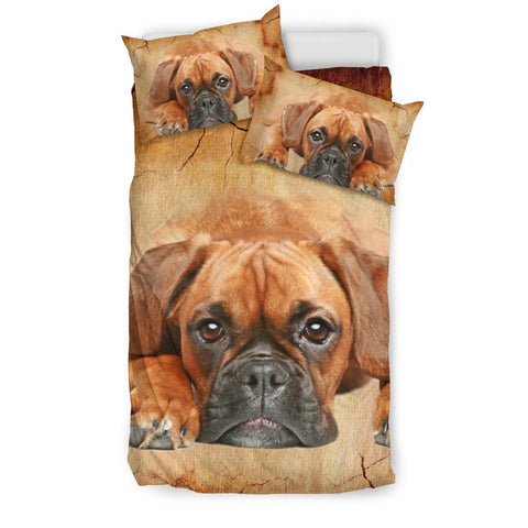 Boxer Dog Print Bedding Set- Free Shipping