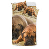 Bullmastiff Dog Print Bedding Set- Free Shipping