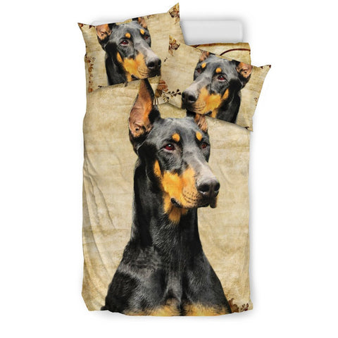 Dobermann Dog Print Bedding Set- Free Shipping